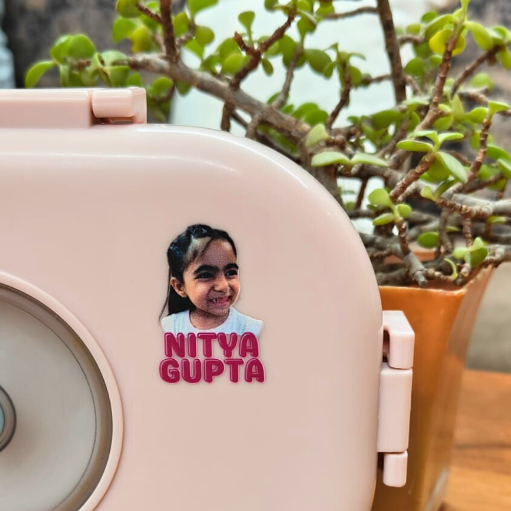 Photo Name Stickers – 3D, Transparent & Waterproof