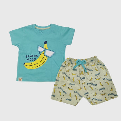 Banana Mood Blue Short Set