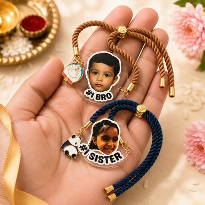 Personalized Photo Rakhi - Set of 3